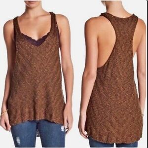 Free people Chevron knit Sweater Tank